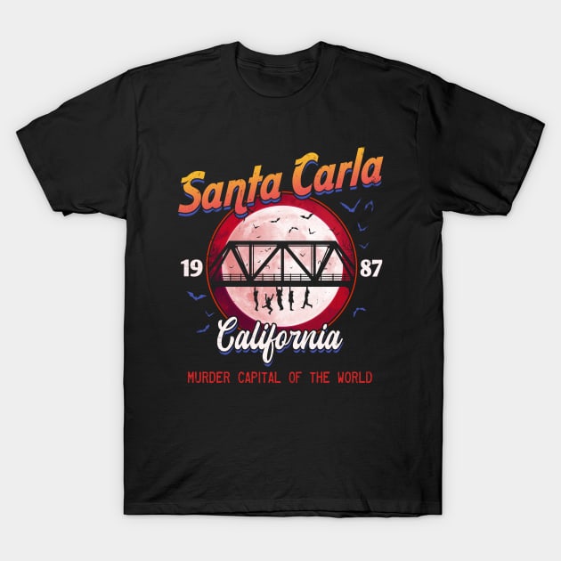 Santa Carla Lost Boys T-Shirt by SunsetSurf